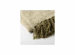 Plaid Sally 140x180cm gerecycled katoen & polyester - groen- Plaids|Plaids