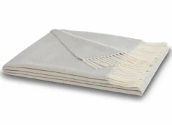 Plaid 130x170cm - polyester & katoen - silver- Plaids|Plaids