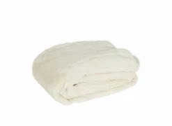 Plaids|Plaids|Plaid Yucatan 140x180cm - fluweel - ivory