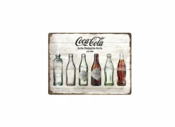 Plakkaat Coca Cola 40x30cm  - metaal - multicolor- Andere Wanddecoratie