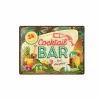 Plakkaat Cocktail Bar 40x30cm - metaal - multicolor- Andere Wanddecoratie