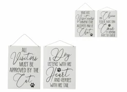 J line Andere Wanddecoratie|Plakkaat Dog Cat 26,5x35cm