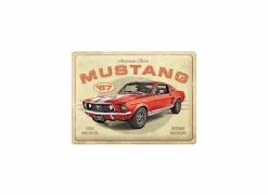 Andere Wanddecoratie|Plakkaat Ford Mustang 40x30cm - metaal - multicolor