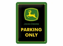 Plakkaat John Deere Parking only 15x20cm - metaal - meerkleurig- Andere Wanddecoratie