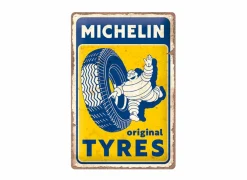 Plakkaat Michelin 20x30cm - metaal - meerkleurig- Andere Wanddecoratie