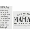 Andere Wanddecoratie|Plakkaat Papa Maman 26,5x35cm