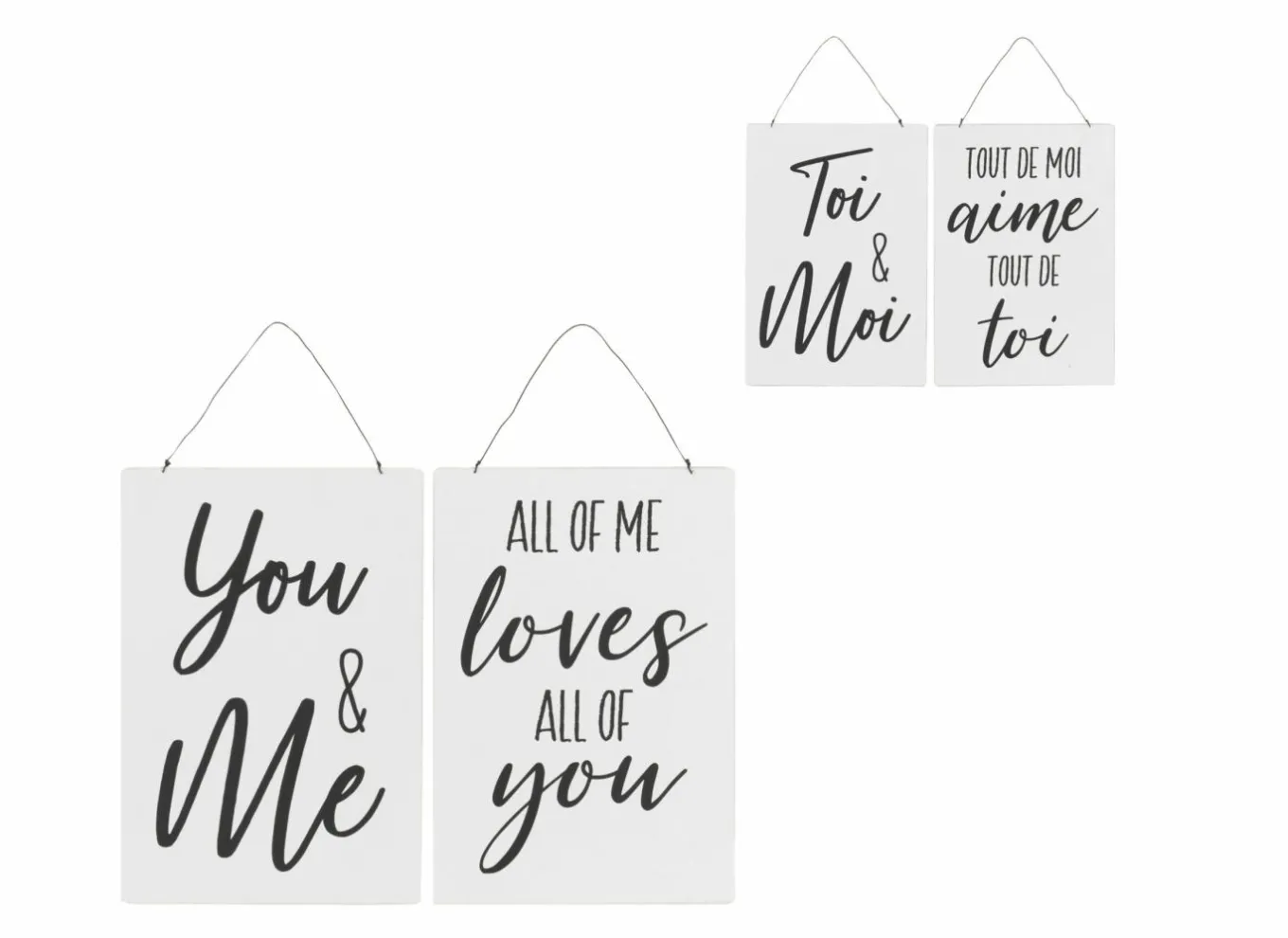 J line Andere Wanddecoratie|Plakkaat Teksten Engels Frans 20x29cm