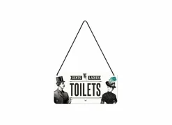 Plakkaat 10x20cm Toilets- Andere Wanddecoratie