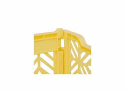 Plooibox 40x30x15cm - kunststof - geel- Opbergboxen|Opbergboxen