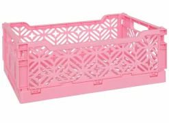 Plooibox 30x20x11,5cm - kunststof - roze- Opbergboxen|Opbergboxen