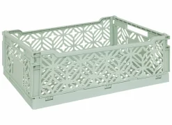 Plooibox 40x30x15cm - kunststof - groen- Opbergboxen|Opbergboxen