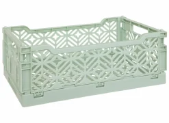 Plooibox 30x20x11,5cm - kunststof - groen- Opbergboxen|Opbergboxen