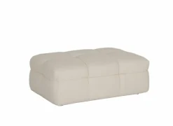 Poefs & Voetenbankjes|Poef Bubble 109x74x41cm - stof - wit