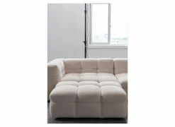 Poefs & Voetenbankjes|Poef Bubble 109x74x41cm - stof - wit