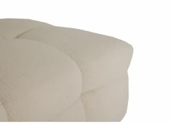 Poefs & Voetenbankjes|Poef Bubble 109x74x41cm - stof - wit