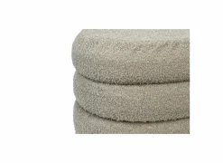 Poefs & Voetenbankjes|Poef Fizz 45x43x42cm - bouclé - bruingrijs