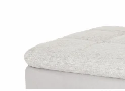 Poefs & Voetenbankjes|Poef Genua 103x82x48cm - stof - grijs