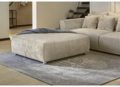 Poefs & Voetenbankjes|Poef Gulliver 126x126x41cm - stof - beige