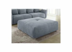 Poefs & Voetenbankjes|Poef Gulliver 126x126x41cm - stof - lichtblauw