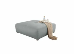 Poefs & Voetenbankjes|Poef Gulliver 126x126x41cm - stof - lichtblauw