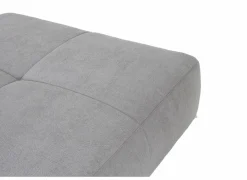 Poef Gulliver 126x126x41cm - stof - grijs- Poefs & Voetenbankjes