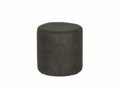 Poefs & Voetenbankjes|Poef Lofoten Ø38cm stof grijs