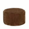 Poef Maiden Ø59cm - corduroy - roest- Poefs & Voetenbankjes