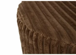 Poef Maiden Ø59cm - corduroy - roest- Poefs & Voetenbankjes