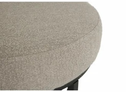 Poefs & Voetenbankjes|Poef Orbit stof lichtgrijs