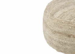 Poef Steen 90x60x30cm - stof - beige- Poefs & Voetenbankjes