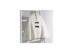 Poncho Snow 75x150cm stof ecru- Energie Besparen|Poncho'S