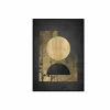 Print op canvas Luna Piena 60x90cm - zwart goud- Andere Wanddecoratie|Kaders & Prints