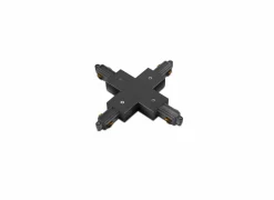 Railverlichting X-connector monofase zwart- Railverlichting