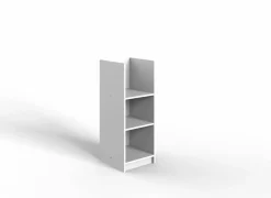 Commode|Babycommodes|Rek Cindy 35x38x91cm - decor - roze/wit