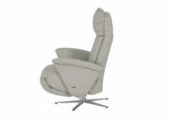 Relaxzetel 7804 elektrisch - leder - grijs- Relaxzetels