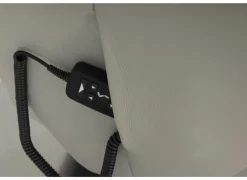 Relaxzetel 7804 elektrisch - leder - grijs- Relaxzetels