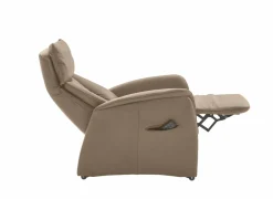 Relaxzetels|Relaxzetel EC22138  elektrisch - leder - belvita pearl met opstahulp en hartbalansfunctie
