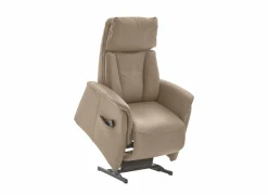 Relaxzetels|Relaxzetel EC22138  elektrisch - leder - belvita pearl met opstahulp en hartbalansfunctie