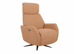Relaxzetel Harp TVCHB elektrisch - stof - burnt orange met 2 motoren & accu- Relaxzetels