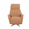 Relaxzetel Harp TVCHM  elektrisch - stof - burnt orange met 2 motoren & massagefunctie- Relaxzetels