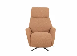 Relaxzetel Harp TVCHM  elektrisch - stof - burnt orange met 2 motoren & massagefunctie- Relaxzetels