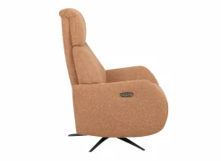 Relaxzetels|Relaxzetel Harp TVCHU  elektrisch - stof - burnt orange met 2 motoren