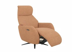 Relaxzetels|Relaxzetel Harp TVCHU  elektrisch - stof - burnt orange met 2 motoren