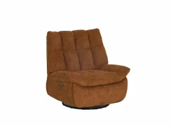 Relaxzetels|Relaxzetel Ike elektrisch - stof - oranje met schommelfunctie