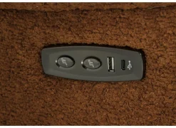 Relaxzetels|Relaxzetel Ike elektrisch - stof - oranje met schommelfunctie