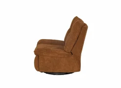 Relaxzetels|Relaxzetel Ike elektrisch - stof - oranje met schommelfunctie