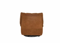 Relaxzetels|Relaxzetel Ike elektrisch - stof - oranje met schommelfunctie