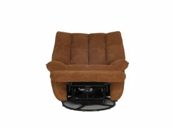 Relaxzetels|Relaxzetel Ike elektrisch - stof - oranje met schommelfunctie