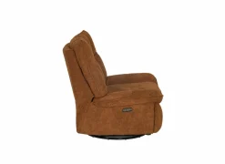 Relaxzetel Ike elektrisch - stof - oranje met accu en schommelfunctie- Relaxzetels