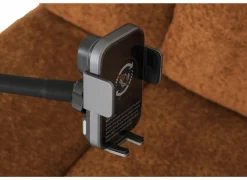 Relaxzetel Ike elektrisch - stof - oranje met schommelfunctie en oplaadstation- Relaxzetels